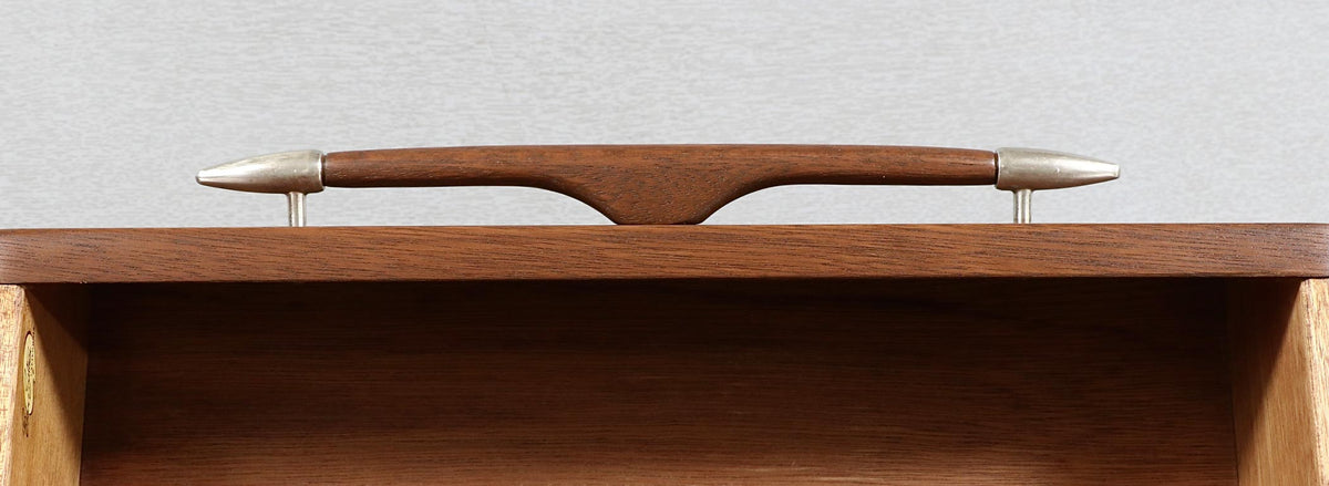 Californian Modern Night Stand w/ Bookcase by John Keal for Brown Saltman