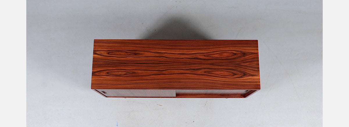 Carlo Jensen Rosewood Credenza w/ Sliding Doors for Hundevad & Co.