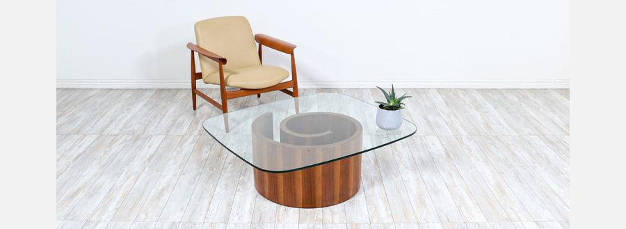 Vladimir Kagan Sculpted “Snail” Coffee Table for Selig