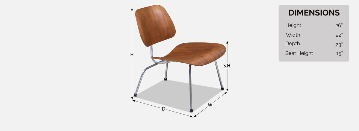 Vintage Charles & Ray Eames LCM Chair for Herman Miller