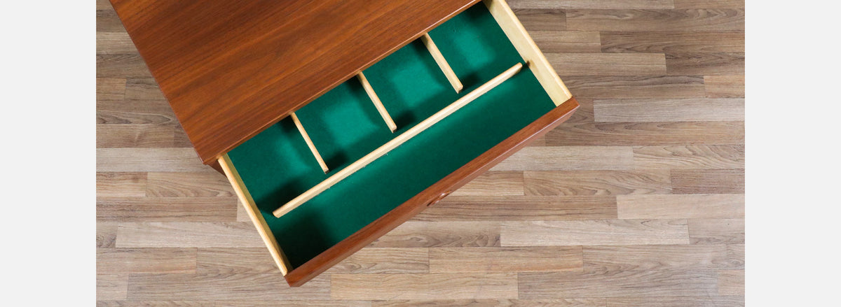 Yngve Ekström Model-507 Walnut Night Stands for Dux