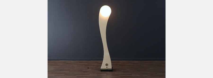 Mid-Century Modern Sculpted Lacquered Floor Lamp
