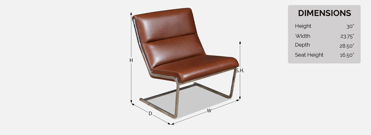 Poul Norreklit Cognac Leather & Steel Cantilever Lounge Chairs