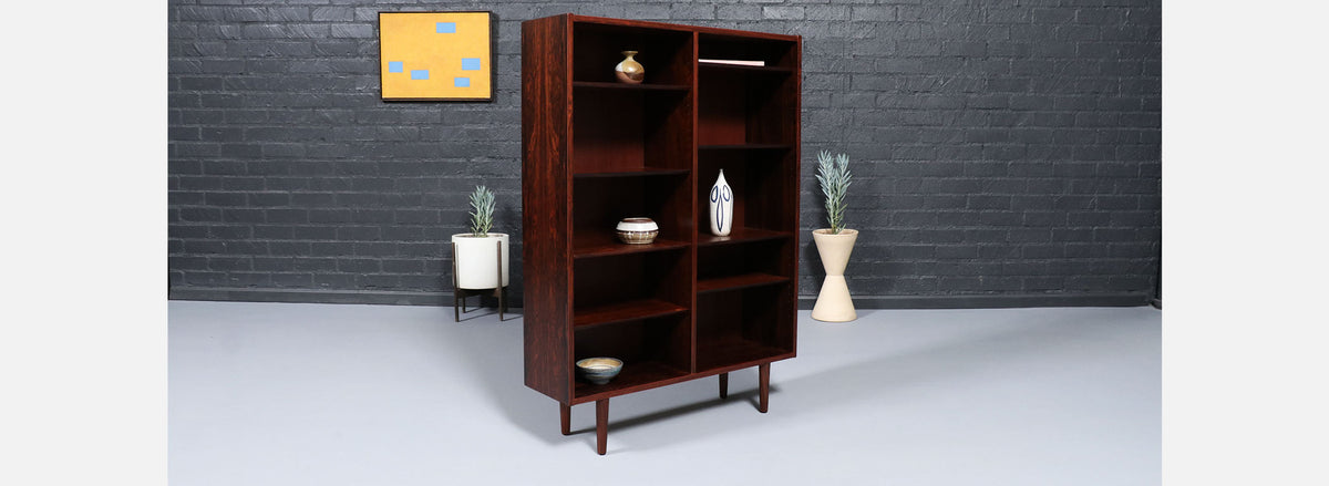 Danish Modern Rosewood Bookshelf by Carlo Jensen for Hundevad & Co.