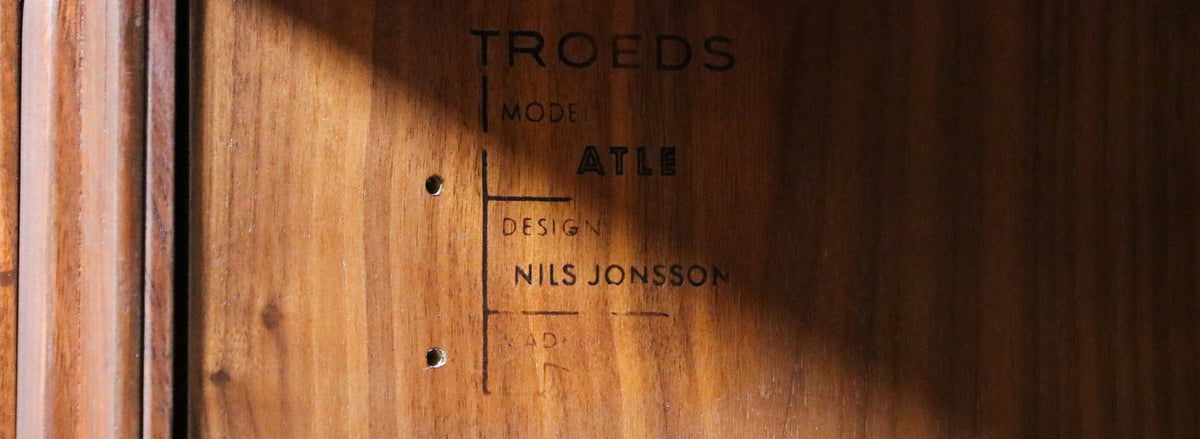 Nils Jonsson "Atle" Tambour-Door Credenza w/ Exposed Dovetail Joinery