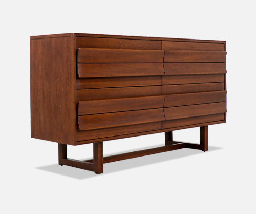 Paul Laszlo Sculpted 8-Drawer Dresser for Brown Saltman