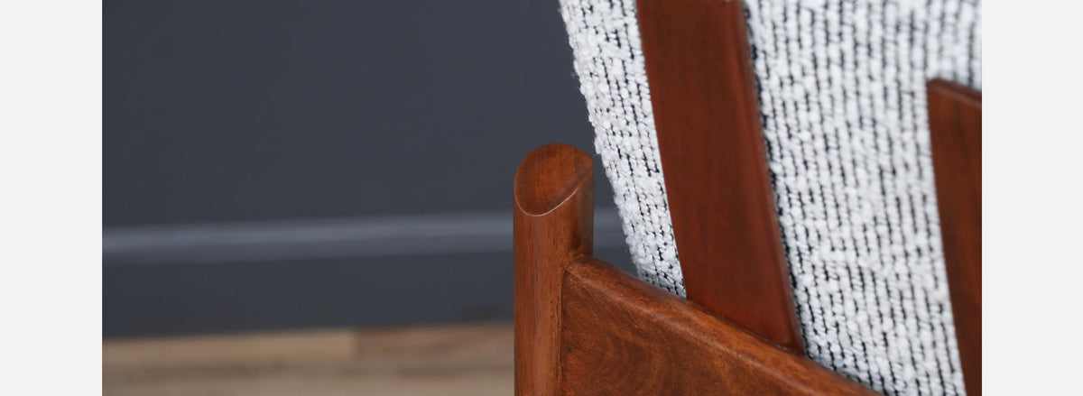 Ib Kofod-Larsen Sculpted Exoskeleton Walnut Sofa for Selig