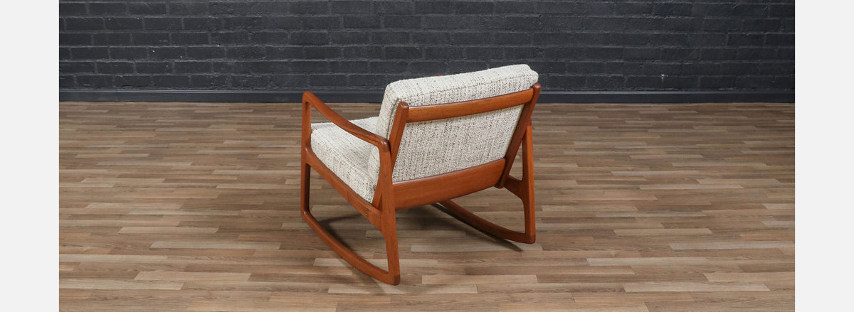 Ole Wanscher Model FD-120 Teak Rocking Chair for France & Son