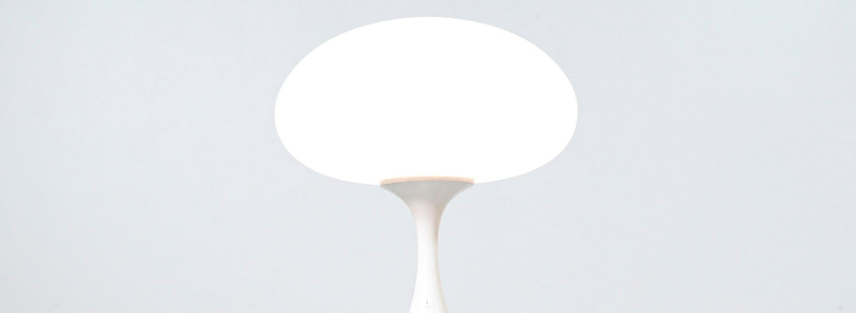 Billy Curry “Mushroom” Frosted Glass Table Lamp for Laurel