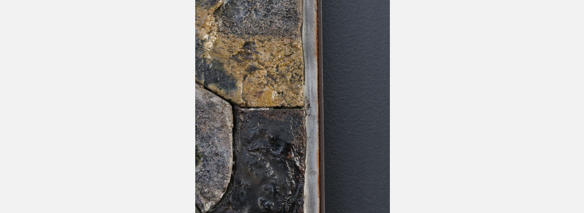 Mid-Century Modernist Cubist Concrete Wall Art