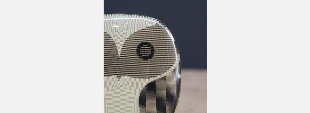 Abraham Palatnik Lucite Optic Art Owl Sculpture