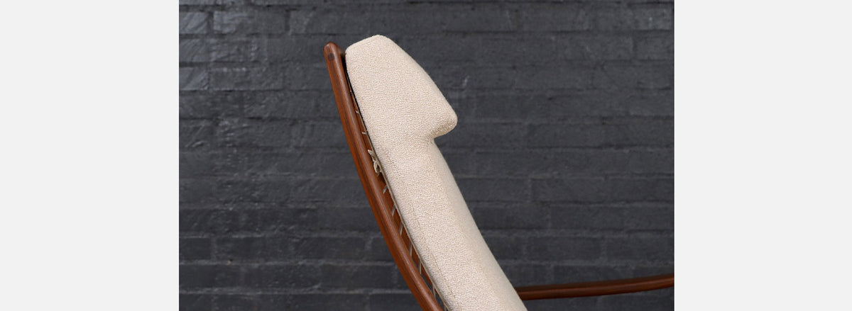 Milo Baughman Sculptural Walnut Reclining Chair for James Inc.
