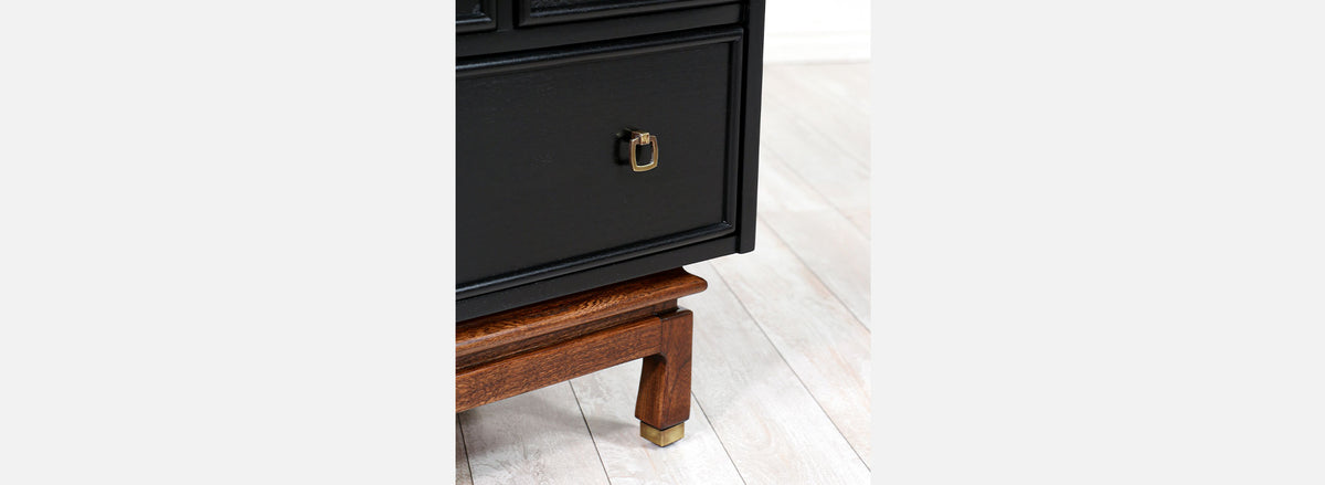 Mid-Century Modern Ebonized Night Stands by American of Martinsville