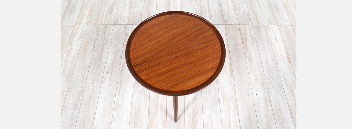 Danish Modern Teak Tripod Side Table