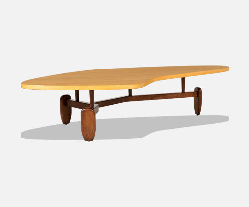 John Keal "Outrigger" Two-Tone Coffee Table for Brown Saltman