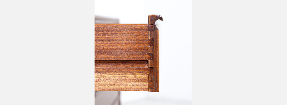 Mid-Century Modern 8-Drawer Walnut Dresser by Westnofa