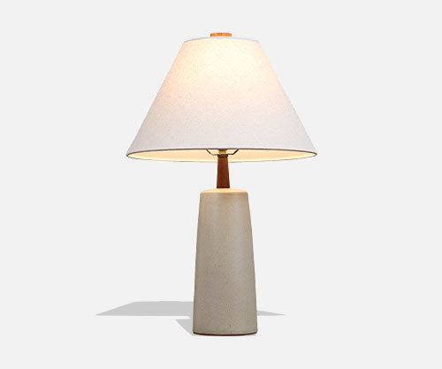 Mid-Century Grey Ceramic Table Lamp by Jane & Gordon Martz
