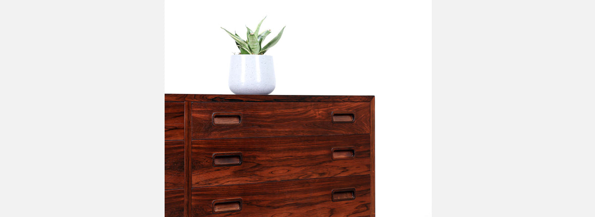 Danish Modern Rosewood Dresser by Carlo Jensen for Hundevad & Co. 