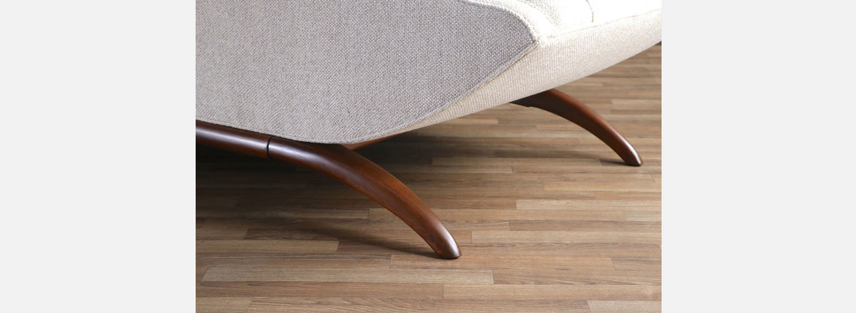 Adrian Pearsall "Gondola" Biscuit-Tufted Sofa for Craft Associates