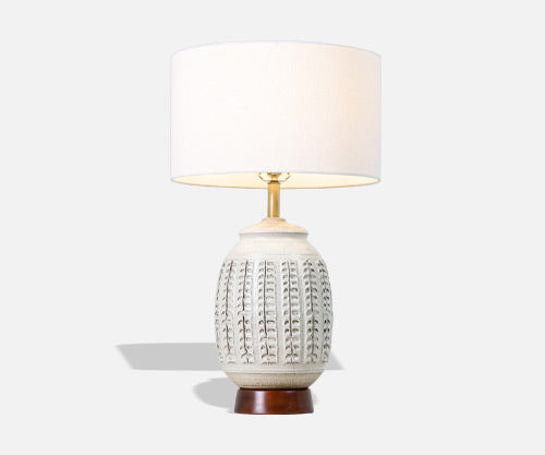 California Modern Glazed Ceramic Table Lamp by Bob Kinzie
