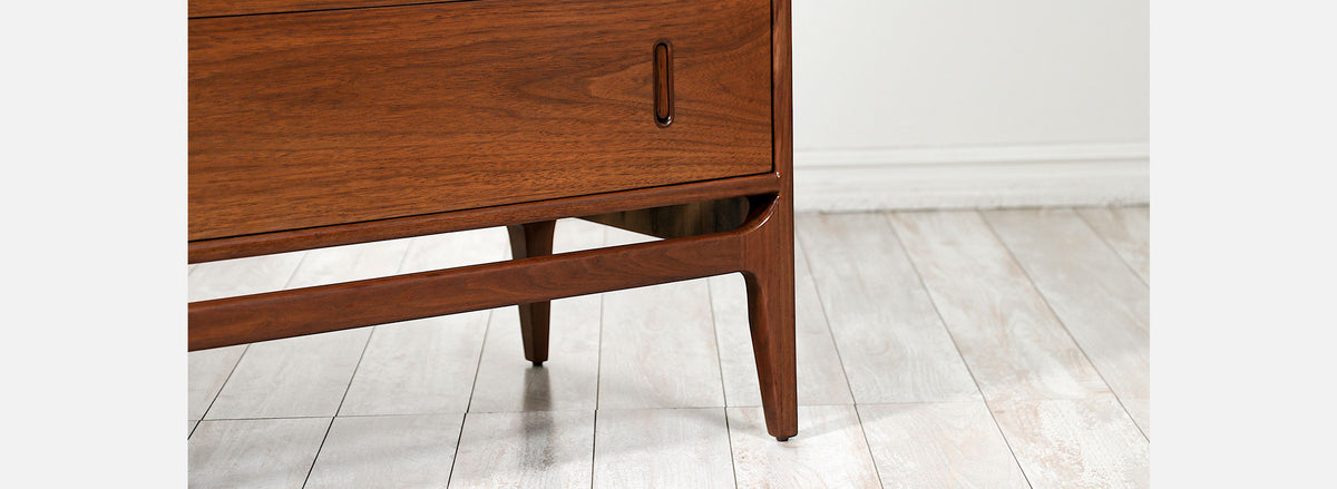 Richard Thompson Walnut Tambour-Door Chest for Glenn of California