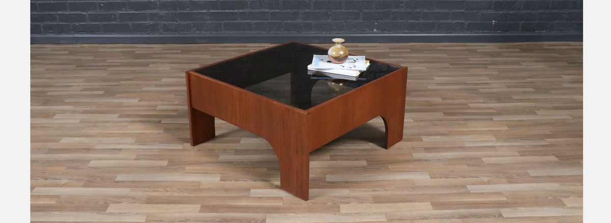 Claudio Salocchi “Oriolo” Smoke Glass Coffee Table for Sormani 