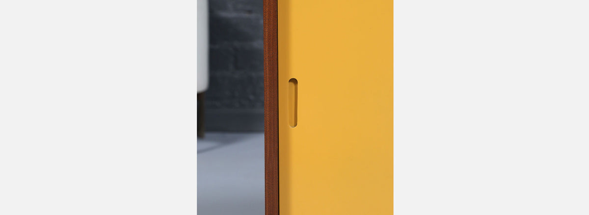 Custom Made Multi-Color Lacquered Credenza by Danish Modern LA
