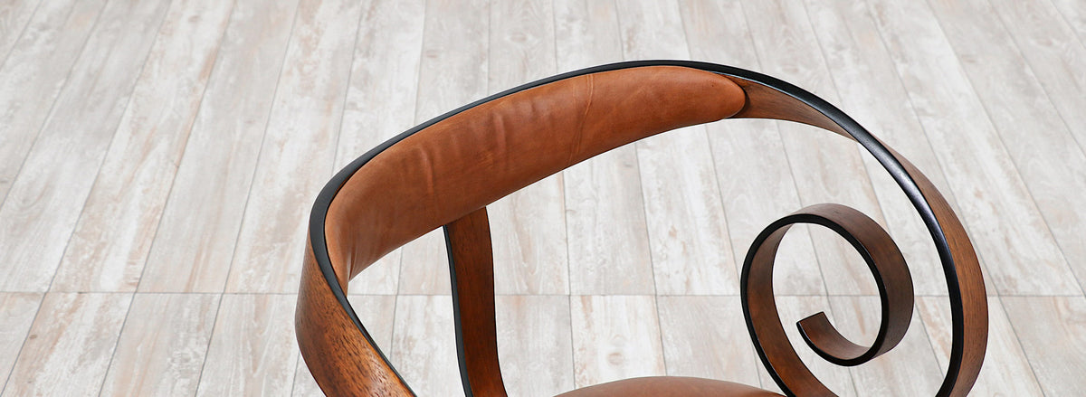 George Mulhauser "Scroll" Sculpted  Arm Chair for Plycraft