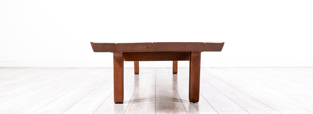 Edward J. Wormley "Long John" Walnut Coffee Table for Dunbar