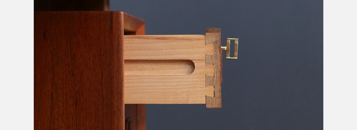 Erik Brouer Executive Desk with Bookcase for Brouer Møbelfabrik