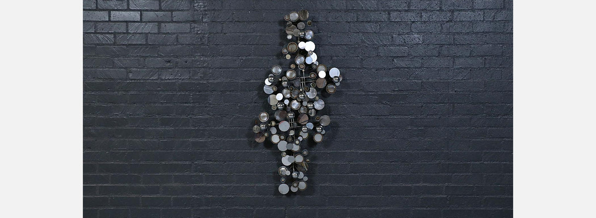 Vintage Californian Modern "Raindrop" Chrome Sculpture by Curtis Jere
