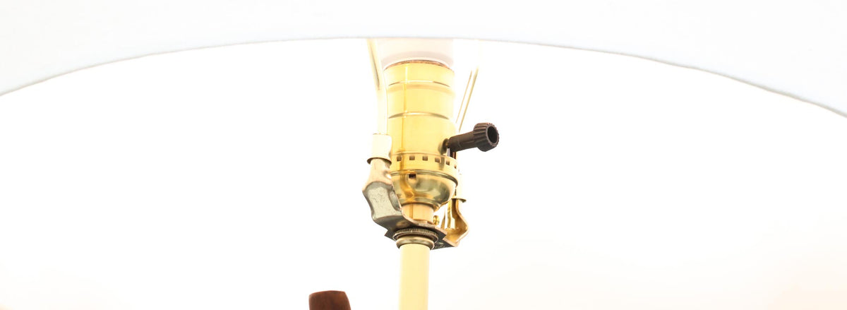 Mid-Century Modern Sculpted Table Lamp by Roller Lamp Co.