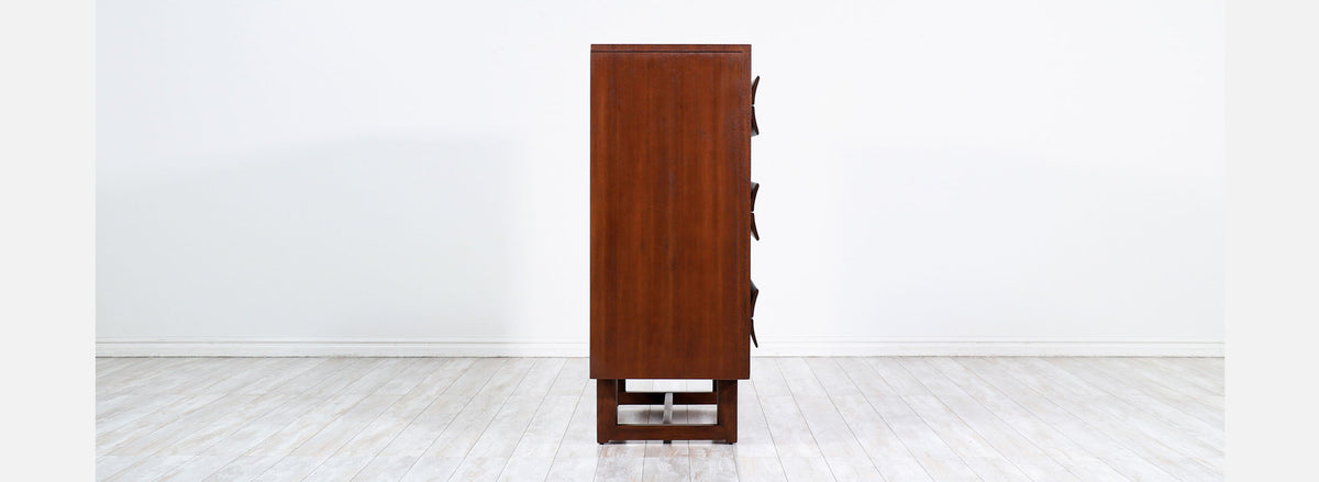 Paul Laszlo Sculpted Highboy for Brown Saltman