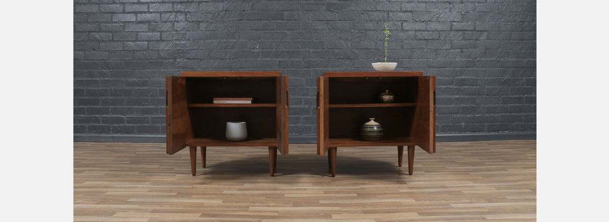 Mid-Century Brutalist Modern "Staccato" Night Stands by Lane