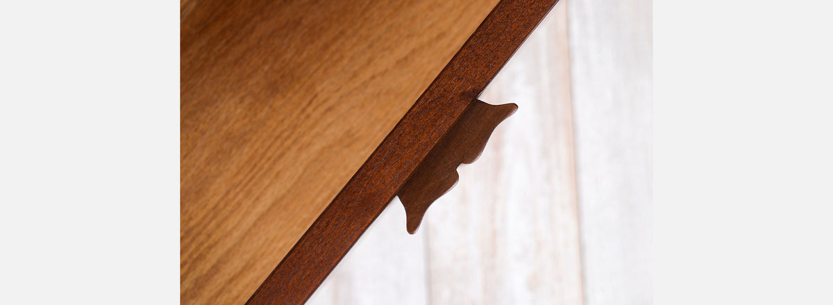 American of Martinsville Sculpted Walnut Highboy