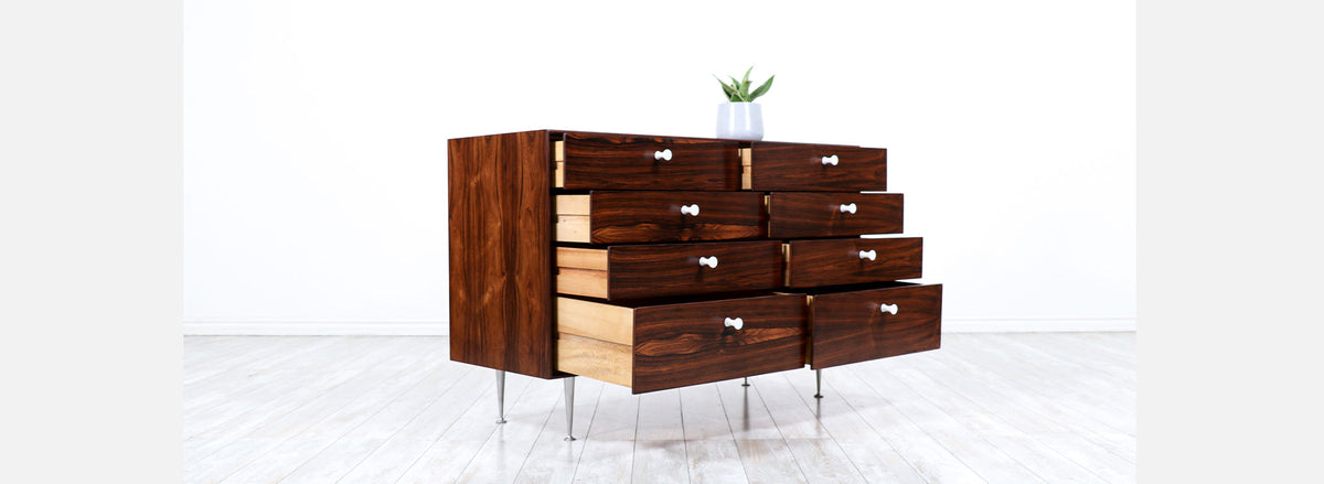 George Nelson "Thin Edge" Model-5221 Rosewood Dresser for Herman Miller