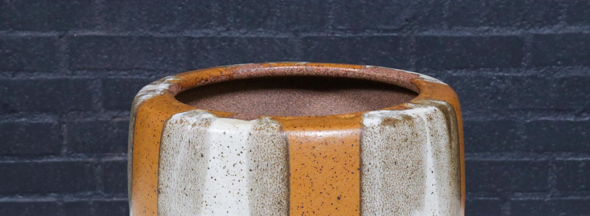 Californian Pro Artisan "Flame Glaze" Tire Planter by David Cressey & John Follis