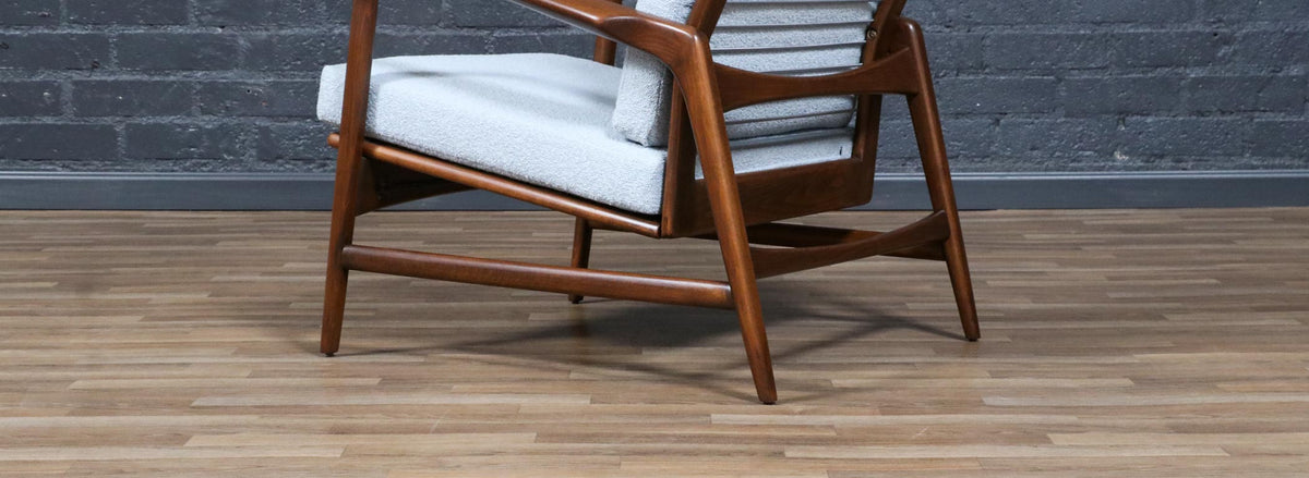 Mid-Century Reclining Lounge Chair by Ib Kofod-Larsen for Selig
