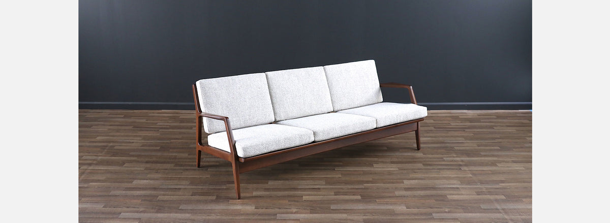 Danish Modern Sculpted Sofa by Ib Kofod-Larsen