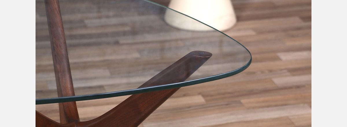 Adrian Pearsall "Jax" Sculpted Walnut Side Table