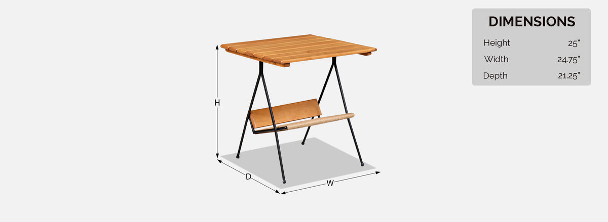 Arthur Umanoff Side Tables with Magazine Racks for Raymor 