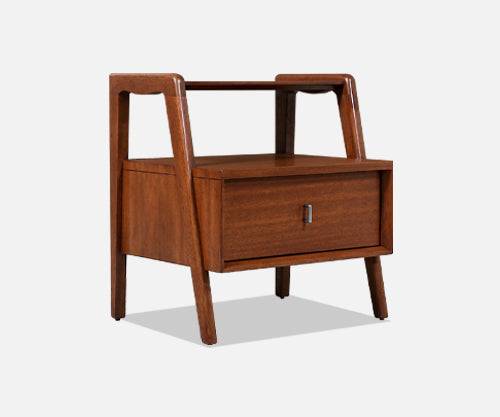 John Keal Two-Tier Night Stand for Brown Saltman