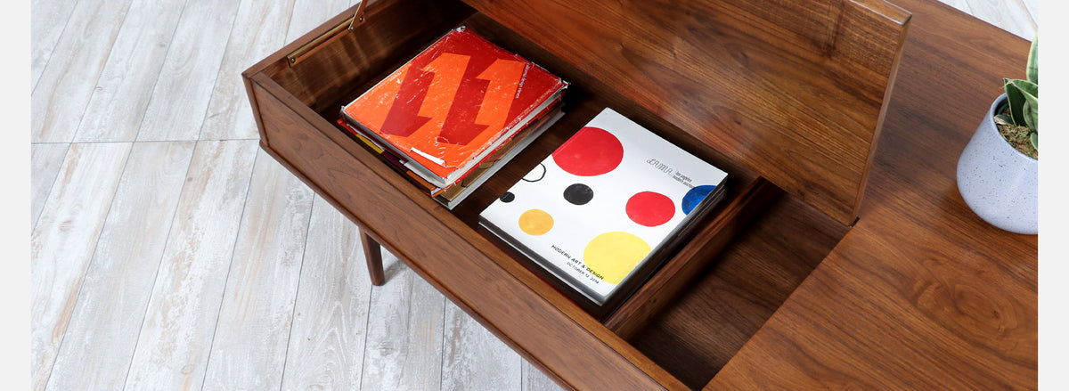 Kipp Stewart & Stewart MacDougall "Declaration" Walnut Coffee Table for Drexel