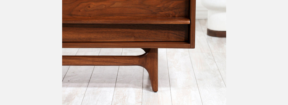 Mid-Century Modern Curved-Front Dresser by Young Furniture Co.