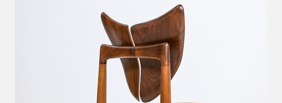 Kurt Østervig "Butterfly" Walnut & Leather Dining Chairs for Brande Møbelindustri