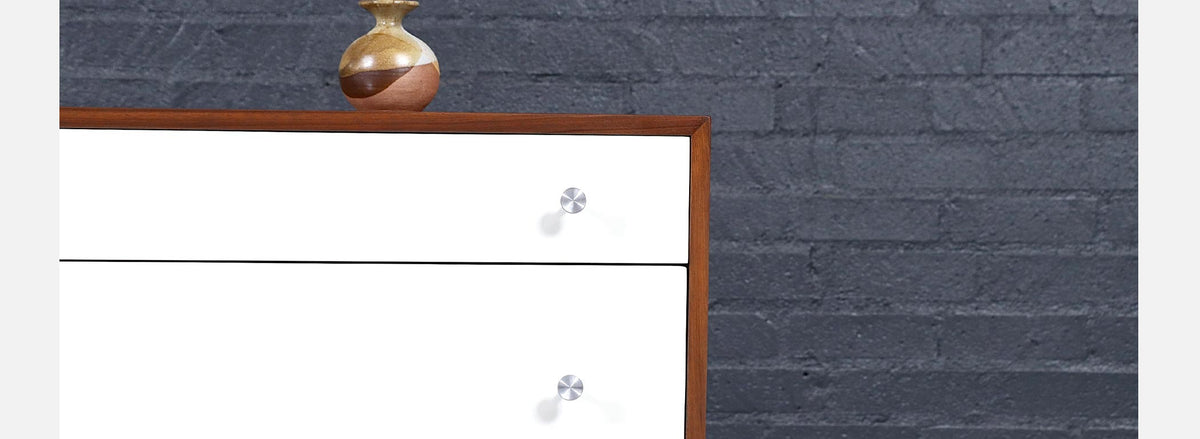 Milo Baughman Modernist Lacquered & Walnut Dresser for Glenn of California