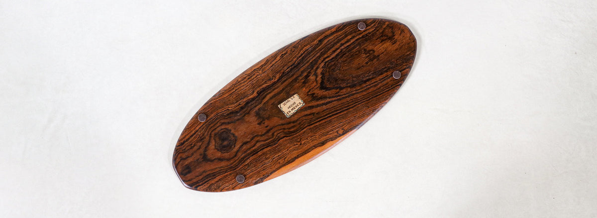 Don S. Shoemaker Rosewood Oval Tray for Señal Furniture