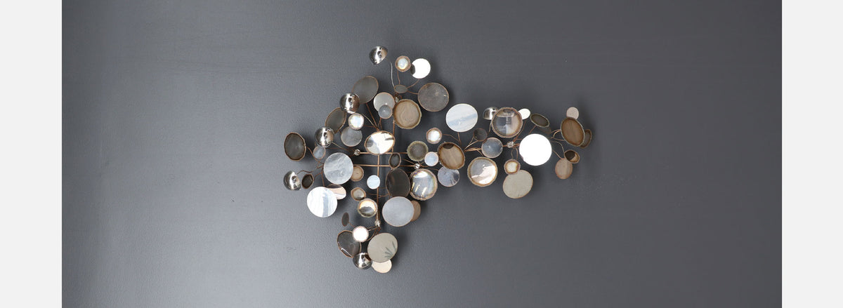 Vintage Curtis Jere "Raindrop" Chrome Sculpture for Artisan House