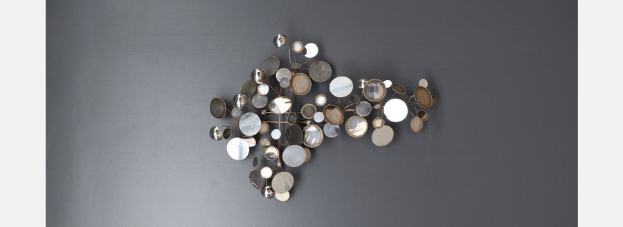 Vintage Curtis Jere "Raindrop" Chrome Sculpture for Artisan House