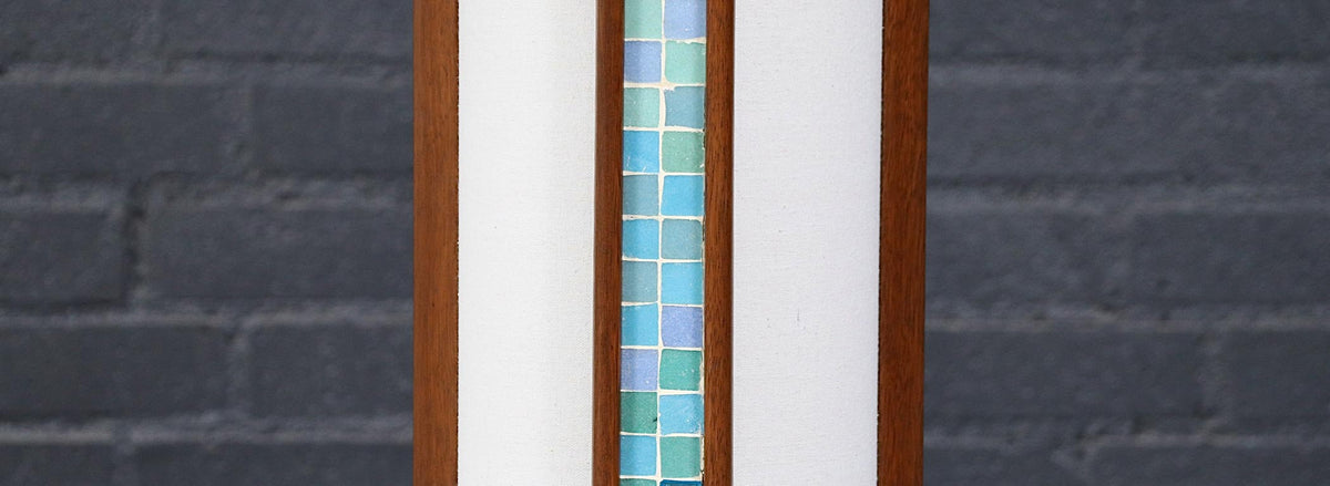 John Keal Mosaic Tile Floor Lamp for Modeline of CA